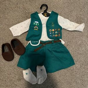 Vintage American Girl Doll Girl Scout Uniform